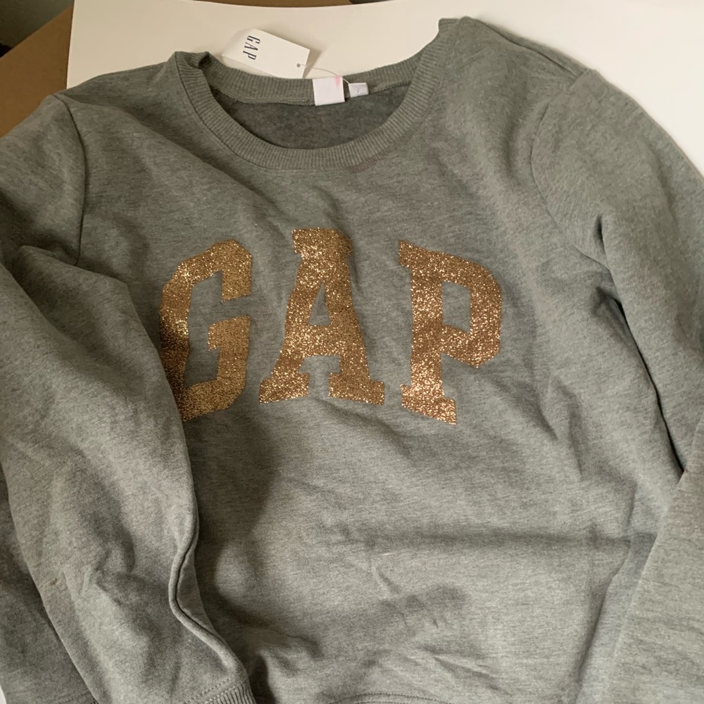 🆕 GAP sweatshirt with Glitter Logo XL
